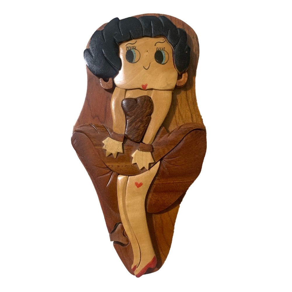 Betty Boop wood puzzle box